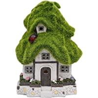 Los mejores  - TERESAS COLLECTIONS 20cm Adorno de Jardín Casa de Hadas Luz Solar LED- Decoracion de Jardin de Casa del árbol de Resina…